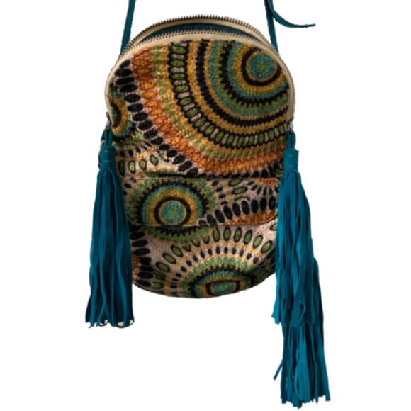 Boho / Hippie Carpet Tassel Crossbody Bag - Picture 5 of 7
